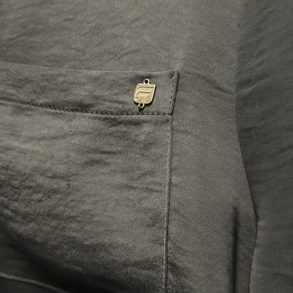 Fabletics silk button up top - Picture 2 of 3